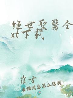 绝世圣医全本txt下载