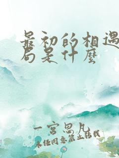最初的相遇大结局是什么