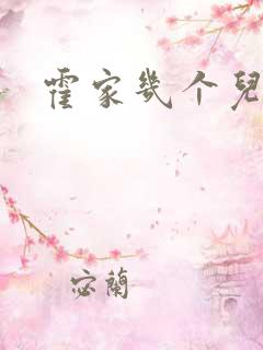 霍家几个儿子