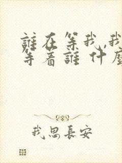 谁在等我,我在等着谁 什么歌