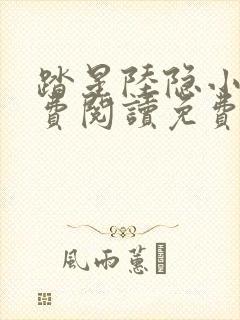 踏星陆隐小说免费阅读免费