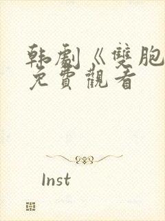 韩剧《双胞胎》免费观看