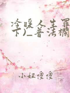 冷暖人生罪爱(下)_普法栏目剧