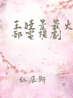 王晓晨最火的5部电视剧