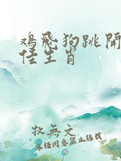 鸡飞狗跳开过最佳生肖