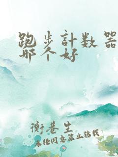 跑步计数器软件哪个好