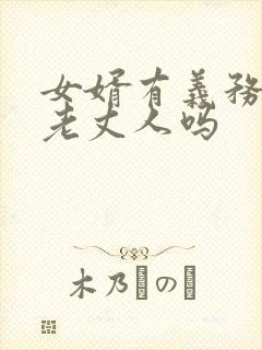 女婿有义务照顾老丈人吗