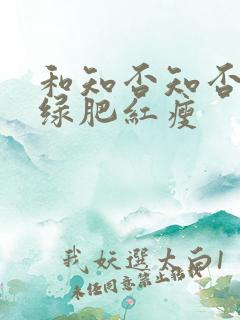 和知否知否应是绿肥红瘦