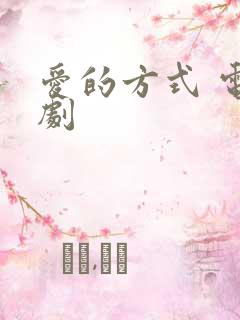 爱的方式 电视剧