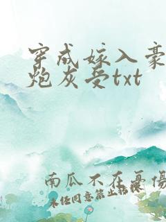 穿成嫁入豪门的炮灰受txt