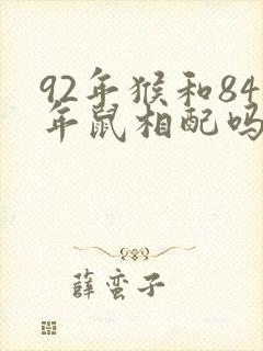 92年猴和84年鼠相配吗