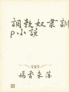 调教奴隶训诫sp小说