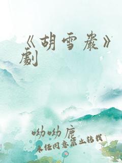 《胡雪岩》电视剧