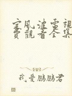 定风波电视剧免费观看全集高清17