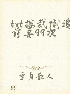 txt总裁倒追前妻99次