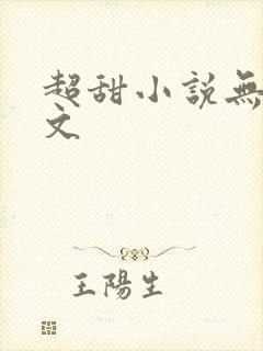 超甜小说无虐宠文