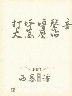打呼噜声音特别大怎么治