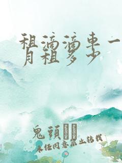 租滴滴车一个月月租多少
