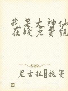 我是大神仙动漫在线免费观看