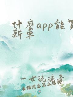 什么app能买新车
