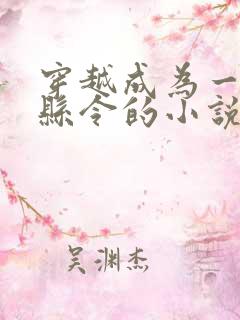 穿越成为一个小县令的小说