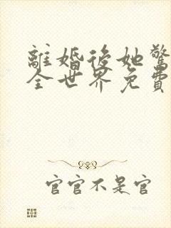 离婚后她惊艳了全世界免费阅读
