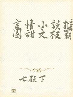 言情小说推荐校园甜文校霸