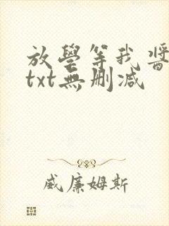 放学等我酱子贝txt无删减