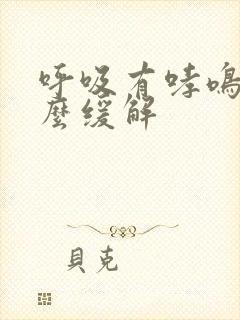 呼吸有哮鸣音怎么缓解