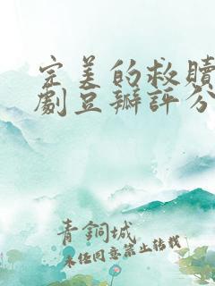 完美的救赎电视剧豆瓣评分