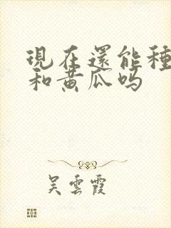 现在还能种豆角和黄瓜吗