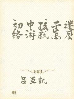 初中孩子迷上网络游戏怎么办