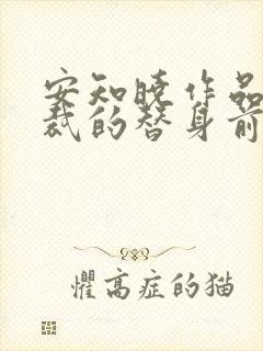 安知晓作品:总裁的替身前妻完本