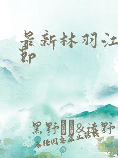 最新林羽江颜章节