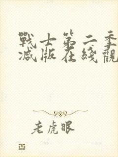 战士第二季未删减版在线观看