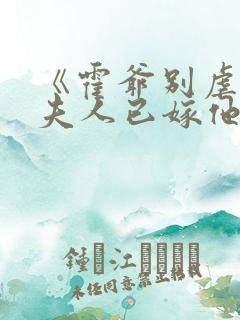 《霍爷别虐了,夫人已嫁他人了》