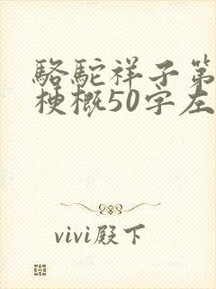 骆驼祥子第六章梗概50字左右