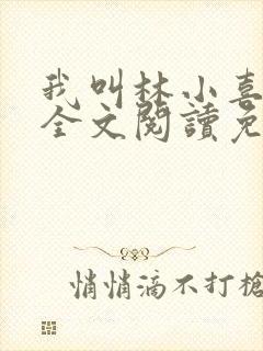 我叫林小喜小说全文阅读免费
