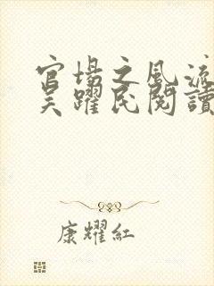 官场之风流医少吴跃民阅读全文