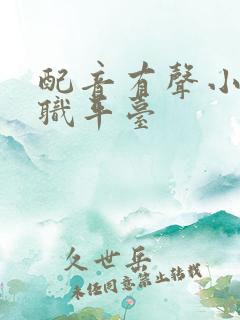 配音有声小说兼职平台