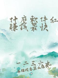 什么软件红包多赚钱最快