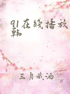 91在线播放日韩