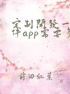 定制开发一个软件app需要多少钱