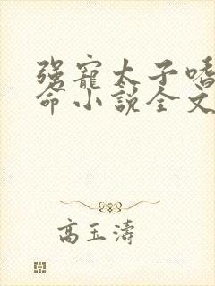 强宠太子嗜妻如命小说全文免费阅读