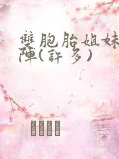 双胞胎姐妹齐上阵(许多)