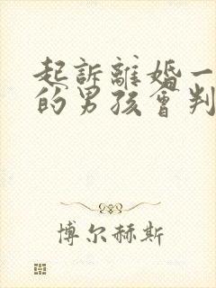 起诉离婚一岁多的男孩会判给谁