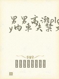 男男高潮play肉车失禁文章