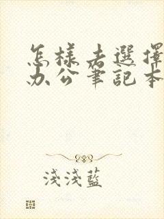 怎样去选择一款办公笔记本电脑