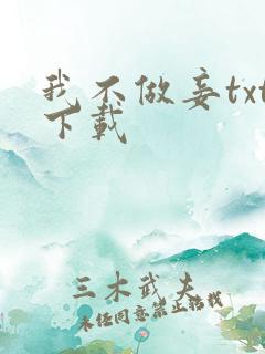 我不做妾txt下载