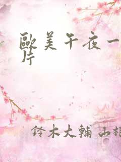 欧美午夜一级艳片